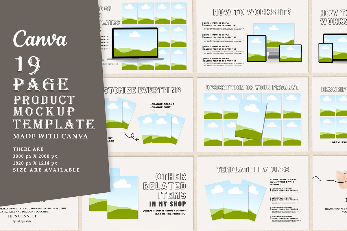 Canva Seller Mockup Template, a Product Mockup by Graphic Fabrica (Photo 1 of 7)
