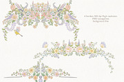Summer Garden Wedding Set, a Decorative Illustration by AlenaVlasko stock Market (Thumbnail 9 of 10)