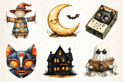 Vintage Halloween Clipart, an Illustration by Dream Creation (Thumbnail 4 of 7)