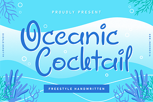 Oceanic Cocktail Font, a Font by Allouse Studio