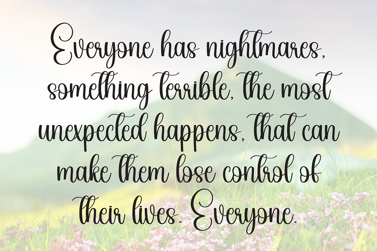 Donkey | Script Font, a Handwritten Font by Scratchones (Photo 6 of 9)