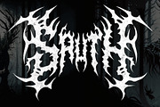 AZAROX DEATH METAL FONT, a Blackletter Font by Fonday Studio (Thumbnail 3 of 9)