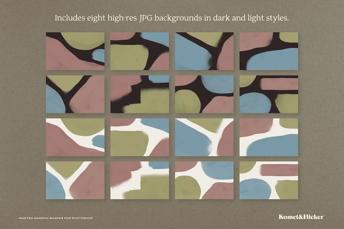 Painted Graphic Shapes for Photoshop, an Object Graphic by Komet & Flicker (Photo 14 of 14)