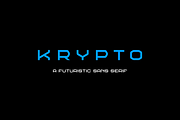 Krypto, a Sans Serif Font by Studio One Four (Thumbnail 1 of 7)