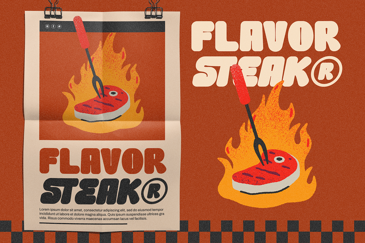 Snheack - Food Display Font, a Handwritten Font by PuriCreative (Photo 8 of 10)