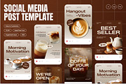 Coffeshop Instagram Post, a Social Media Template by Annora Studio (Thumbnail 1 of 6)