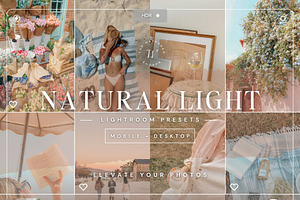 15 Natural Light Lightroom Presets, a Preset Add-On by TheWayfarerShoppe