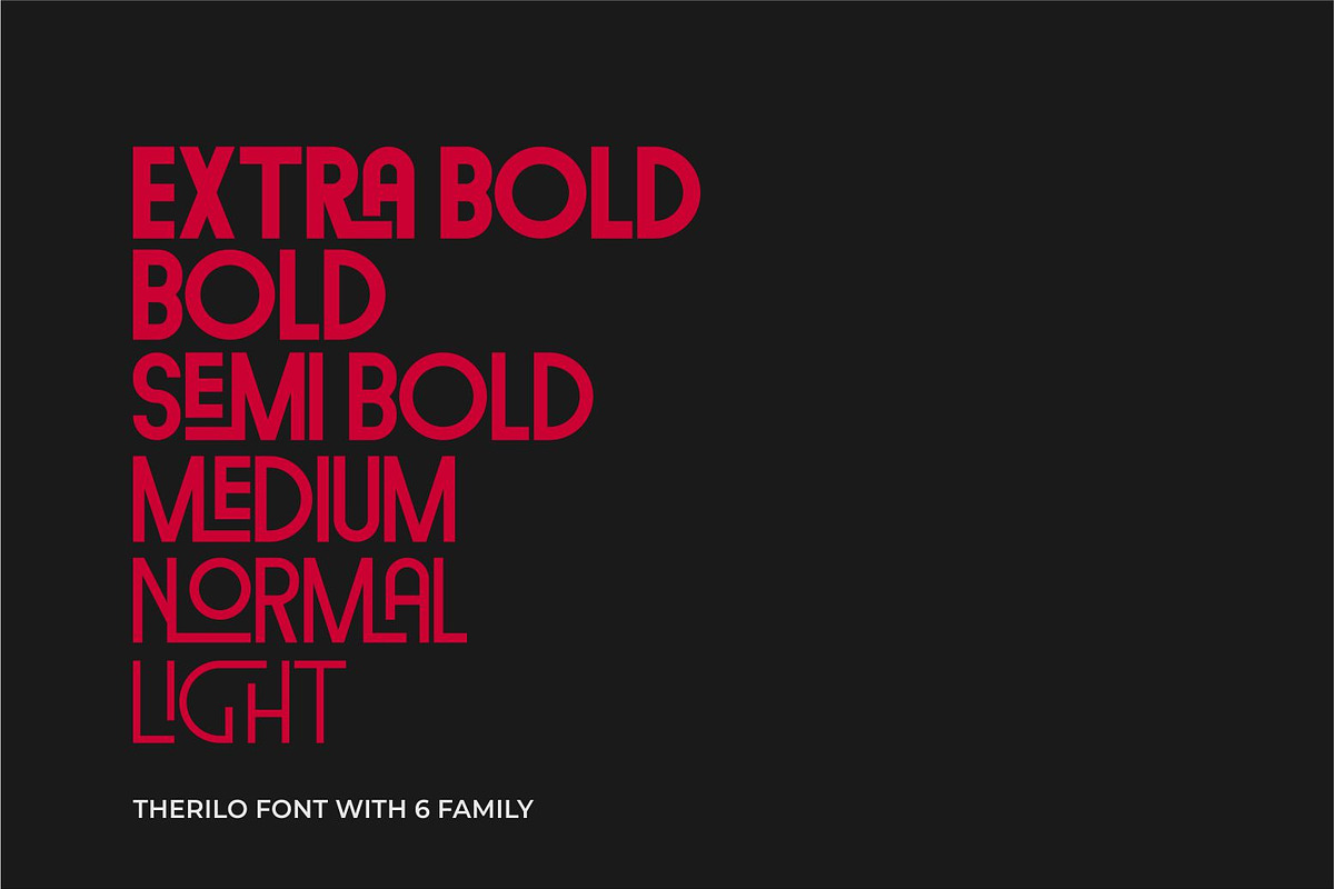 Therilo - Sans Serif Monogram Font, a Sans Serif Font by suhadidesign (Photo 3 of 15)