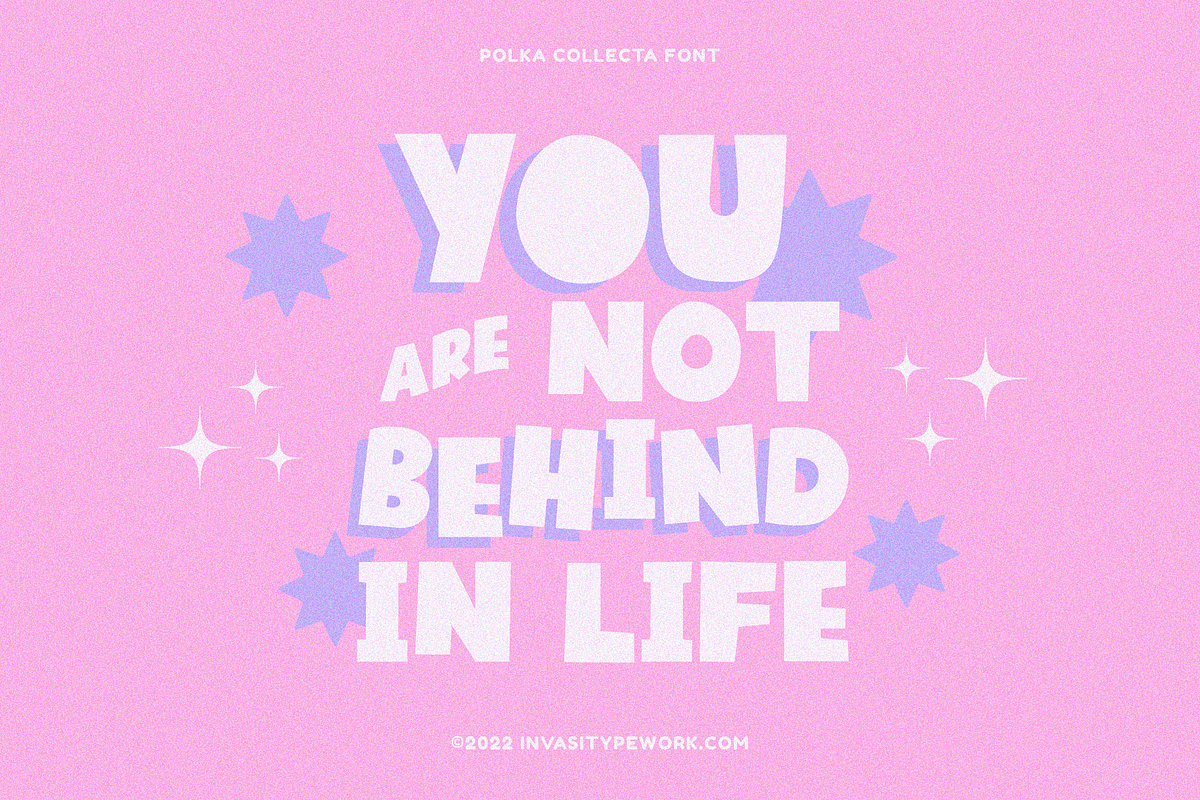 Polka Collecta - Bold Playful, a Sans Serif Font by Invasi Studio (Photo 2 of 10)