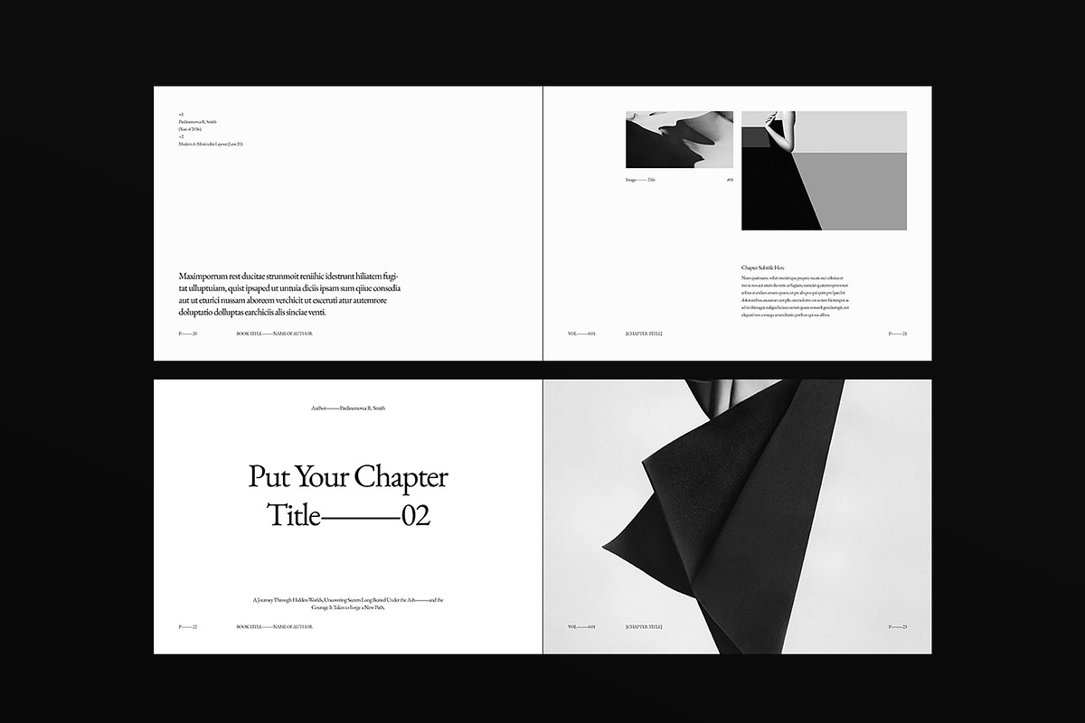 Book Title Layout Design Landscape, a Brochure Template by DesignCrest (Photo 10 of 22)