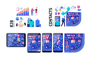 Company website vector Illustrations, a Work Illustration by Grivina's shop (Thumbnail 11 of 25)