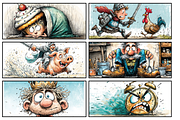 Whimsical Cartoon Characters for Kid, an Illustration by PrintHaven Designs (Thumbnail 7 of 7)