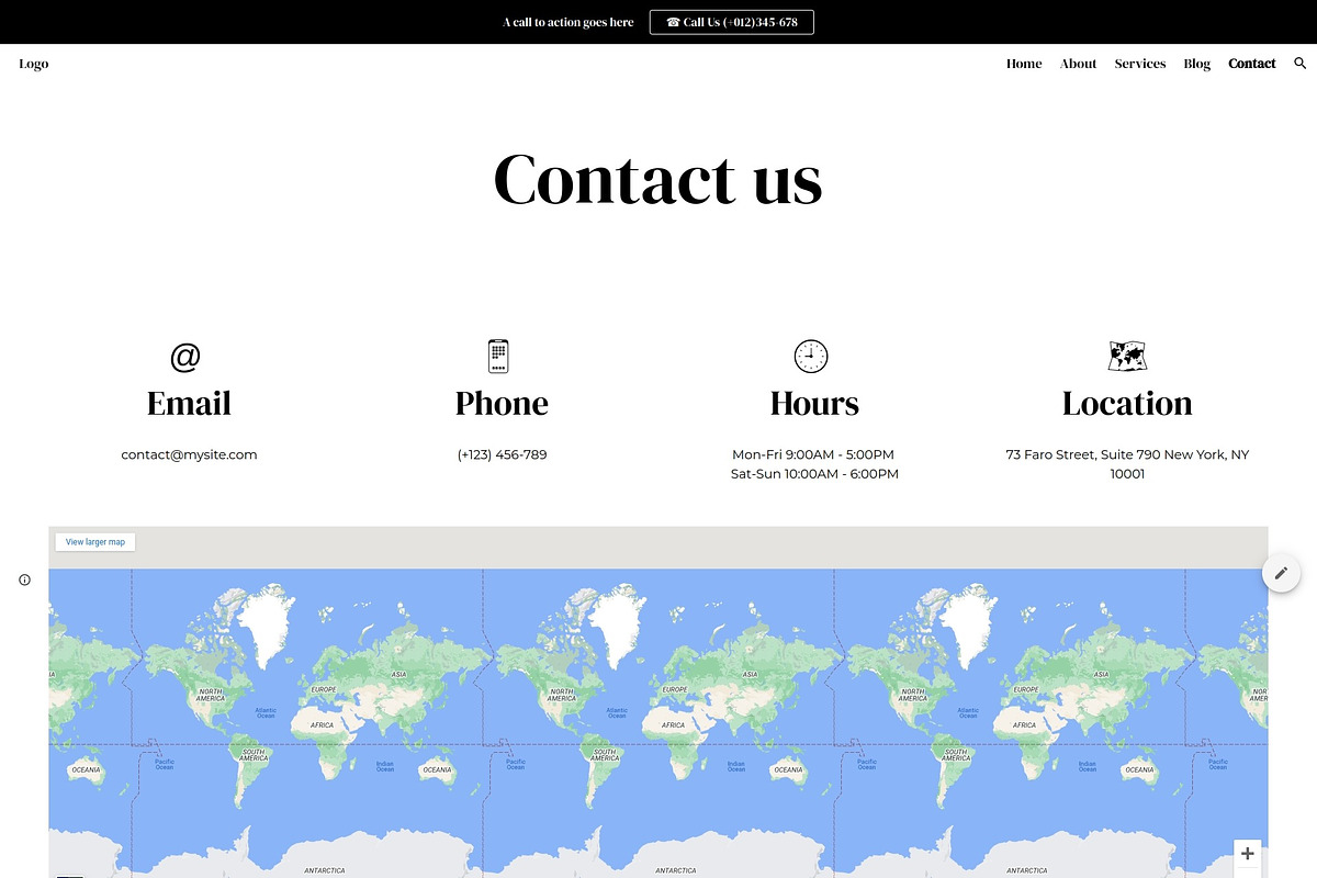 Services 1 / Google Site Wireframe, a Templates & Theme by Template Heaven (Photo 6 of 6)