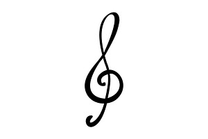 Music icon design template