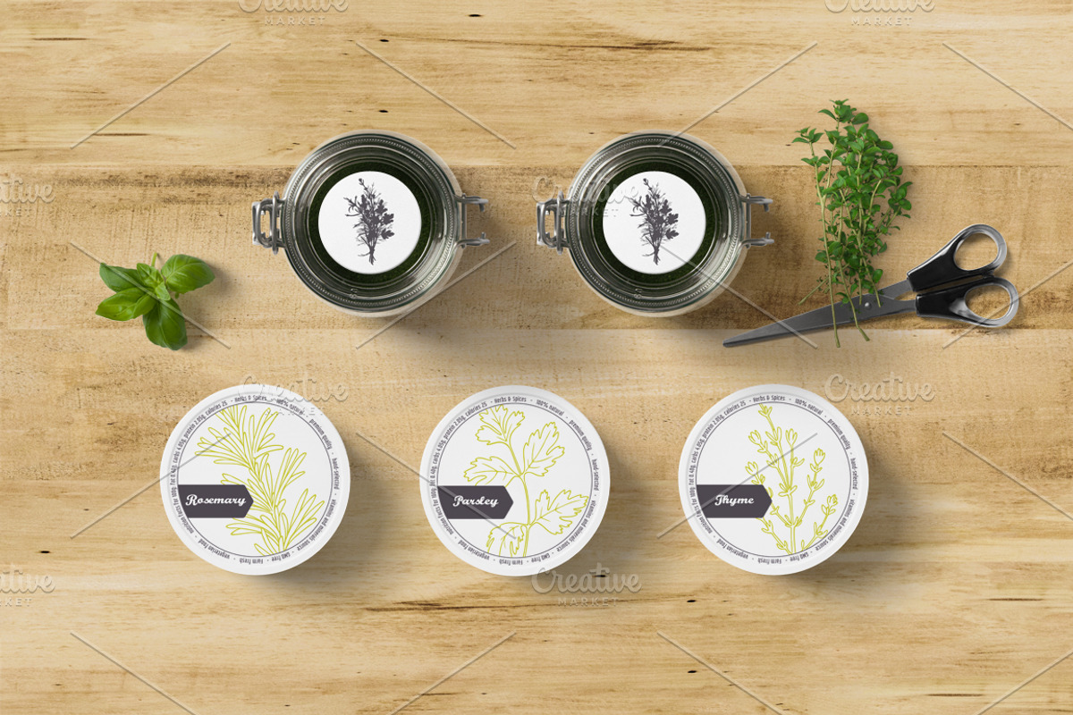 Herbs & Spices Big Bundle, a Food Illustration by Zhemchuzhina (Photo 2 of 9)