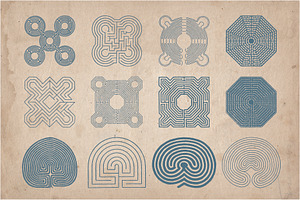 42 Hand Drawn Mazes