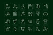 Sports Icon Art Set, an Outline Icon by Prosymbols (Thumbnail 6 of 8)