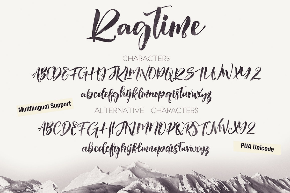 Ragtime - Brush Font Duo preview 4