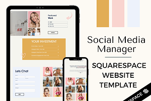 Social Media Manager Web Template