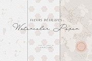 BUNDLE Floral watercolor paper, a Texture Illustration by Anna Sokol (Thumbnail 22 of 71)