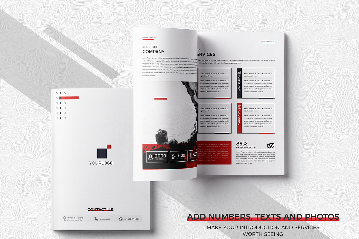 Corporate Profile, CANVA, DOCX, PPT, a Brochure Template by Template Zone (Photo 2 of 10)