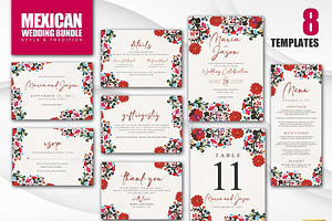Mexican Wedding Bundle | CANVA