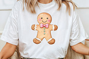 Kawaii Pink Gingerbread Man Sublimat, an Illustration by CraftArtStudio (Thumbnail 4 of 6)