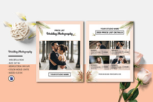 Photography Pricing Guide, a Flyer Template by Template Shop