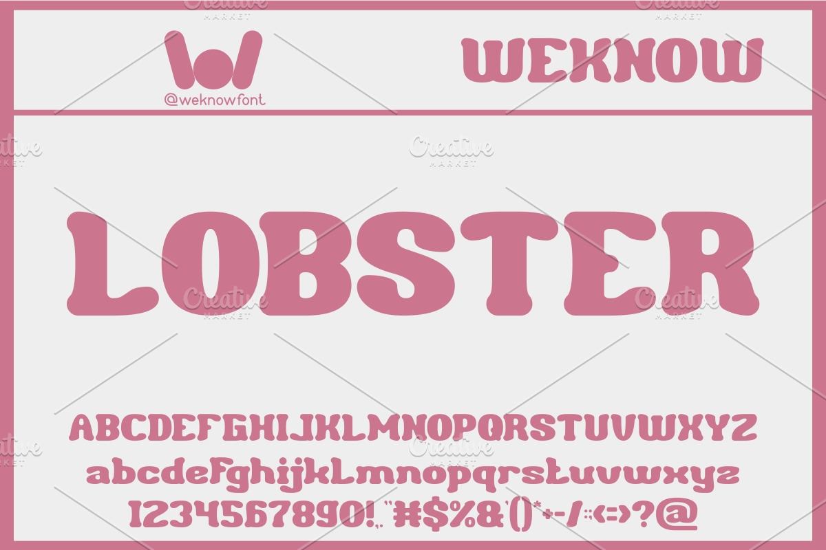 Seafood font, a Font by weknow (Photo 2 of 5)