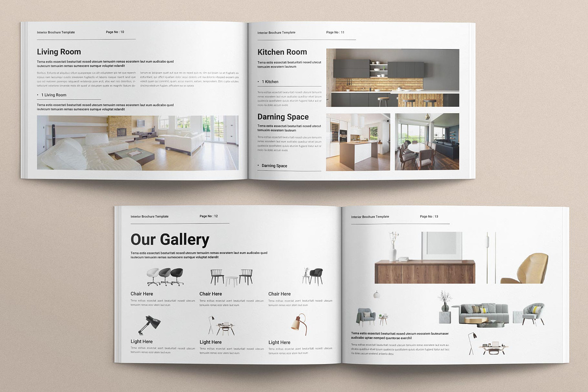 Interior Brochure Template Landscape, a Brochure Template by E-Type (Photo 5 of 7)