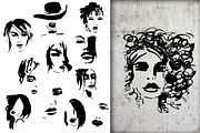 Female faces.T-shirt designs, an Object Graphic by Vera●Suleimanova (Thumbnail 5 of 12)