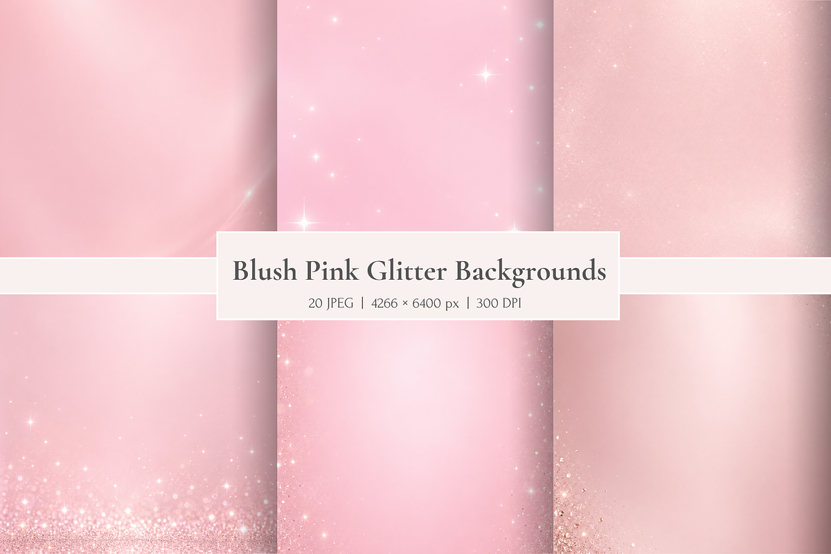 Blush Pink Glitter Backgrounds, a Background Graphic by MarisoArt (Photo 1 of 4)