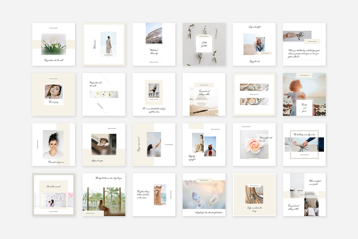 Renaissance Instagram Pack, a Social Media Template by Swiss_cube (Photo 8 of 8)