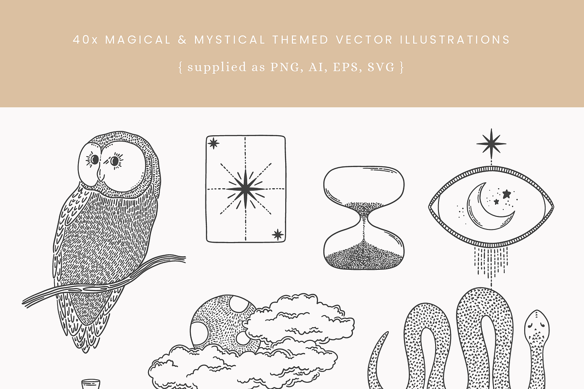 Magical Mystical Vector Illustration, an Illustration by Emma Webb Studio (Photo 2 of 9)
