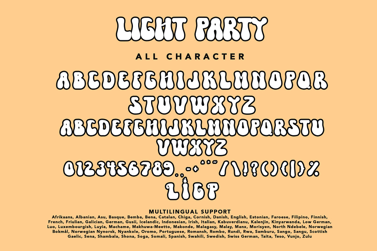 Light Party, a Serif Font by HATFSTUDIO (Photo 7 of 7)