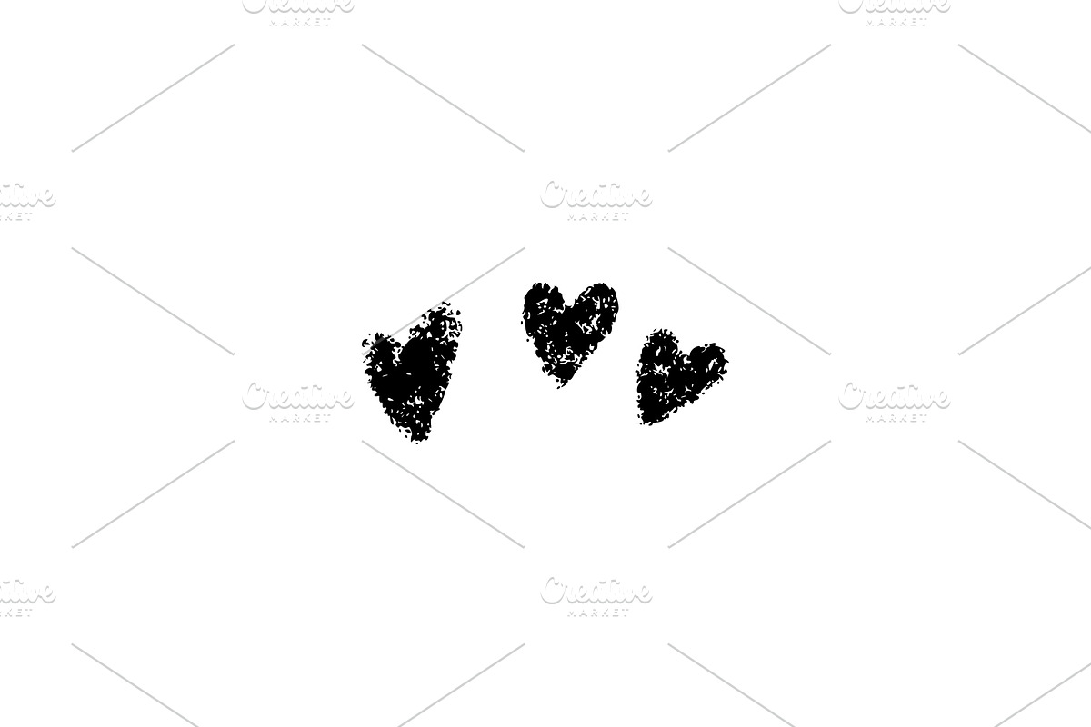 Crayon Doodle Hearts, an Object Graphic by Elena Pimukova (Photo 11 of 36)