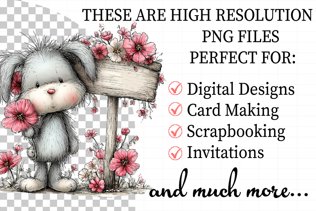 Watercolor Spring Bunny Clipart, an Illustration by Daily.Designs (Photo 2 of 7)