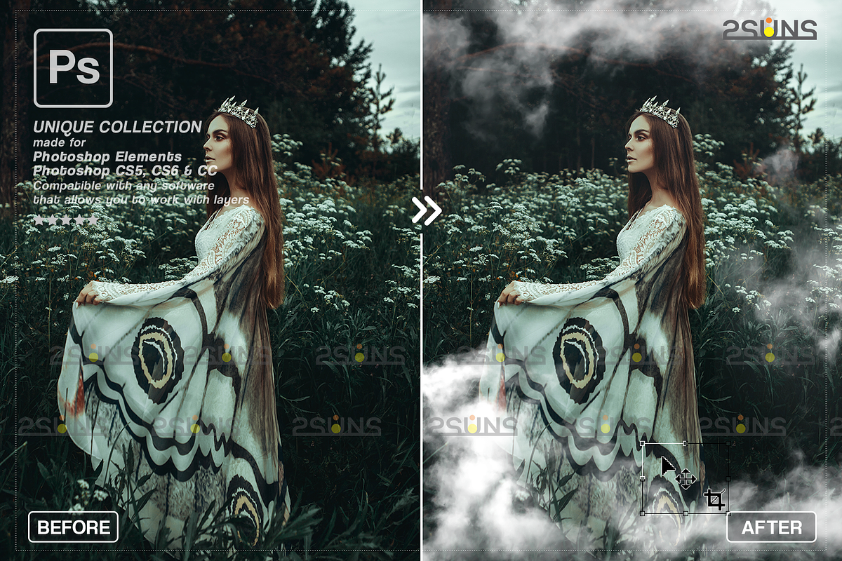 White smoke photo overlay, Fog, an Object Graphic by 2SUNS (Photo 6 of 9)