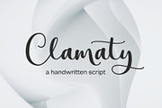 Clamaty script, a Script Font by Gatype (Thumbnail 1 of 8)