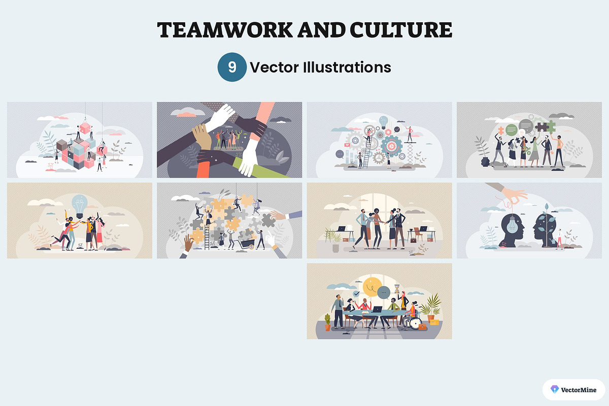 Office Life Vector Illustration Set, a Work Illustration by VectorMine (Photo 3 of 16)