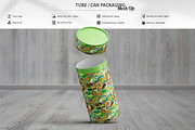 Tube / Can Packaging Mock-Up, a Packaging Mockup by MassDream (Thumbnail 1 of 8)