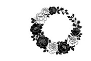 Elegant floral wreath silhouette, an Illustration by Amazin_art (Thumbnail 12 of 41)