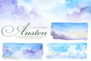 Watercolor Austen Clipart Set, a Person Illustration by ArtCreationsDesign (Thumbnail 10 of 22)