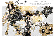 halloween witch clip art, pumpkin, an Illustration by Personal Epiphany (Thumbnail 1 of 5)