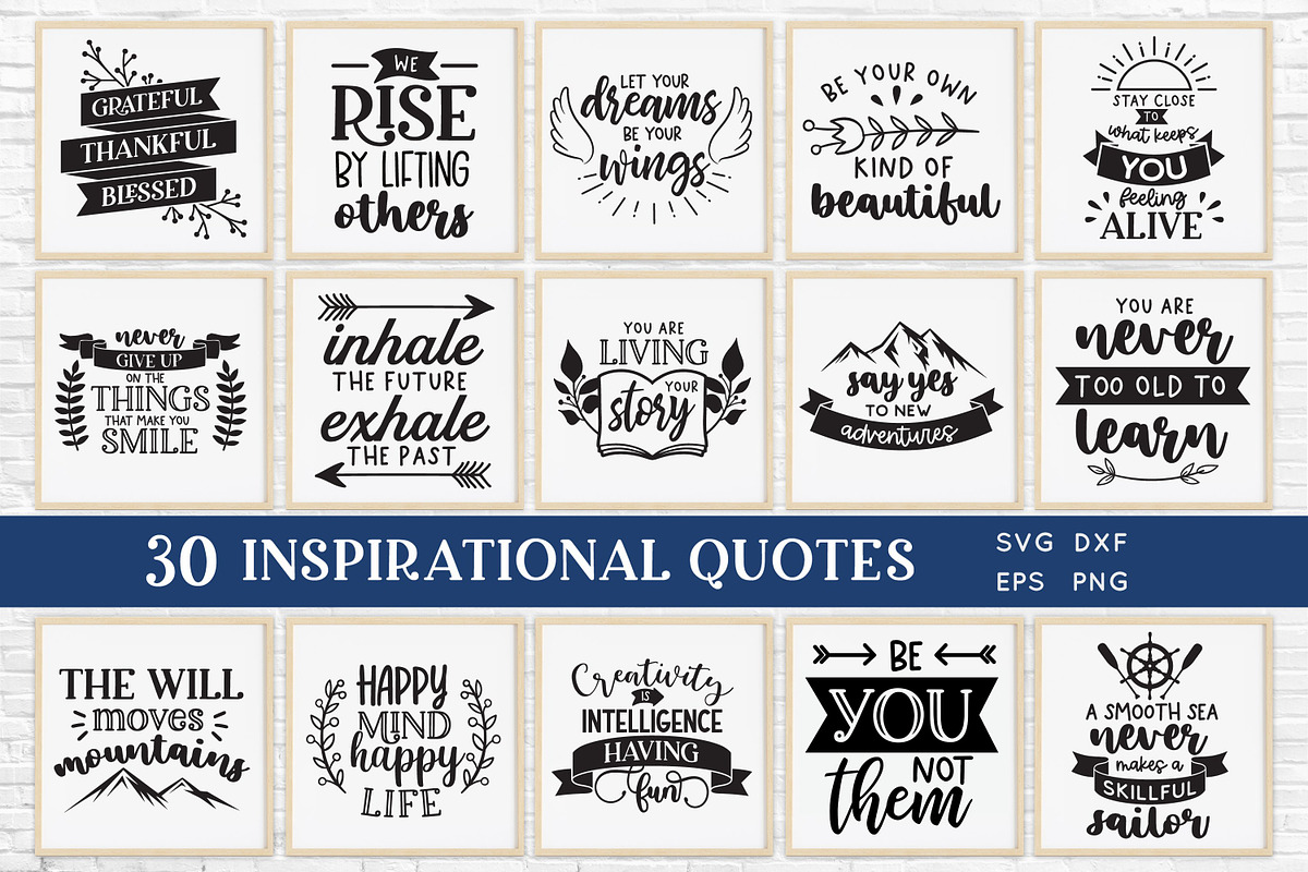 Inspirational Quotes and Sayings, an Object Graphic by Peachycottoncandy (Photo 1 of 6)