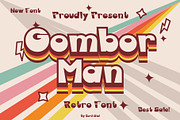 Gombor Man - Retro Sans, a Sans Serif Font by Boril Std (Thumbnail 1 of 10)