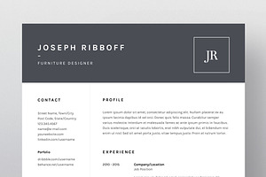 Joseph Ribboff - Resume/CV Template