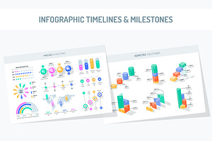 Infographic timelines & milestones