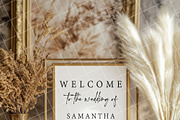Boho 8x10 table sign number mockup, an Advertising Mockup by Blush Roses Print (Thumbnail 5 of 8)