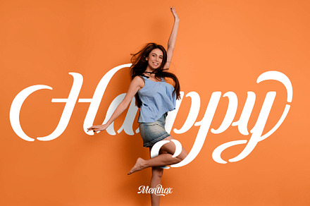 Menthox Typeface, a Script Font by alit design